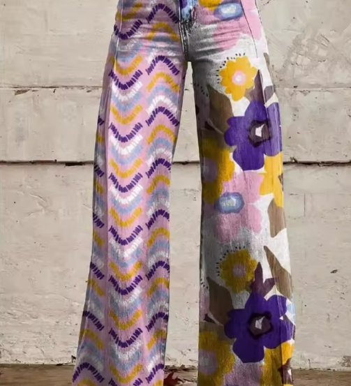 Elaine - Elegantné bohémske nohavice