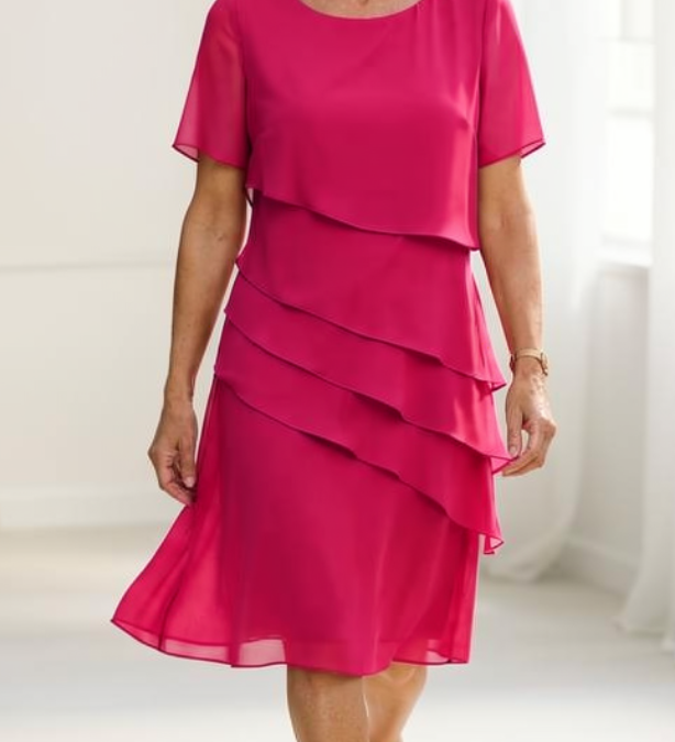 Linda - Elegantná Šaty s Prúžkami