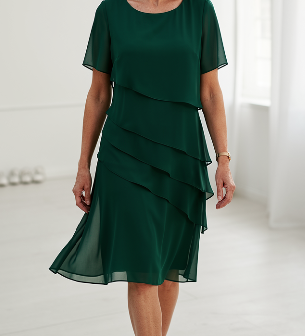 Linda - Elegantná Šaty s Prúžkami