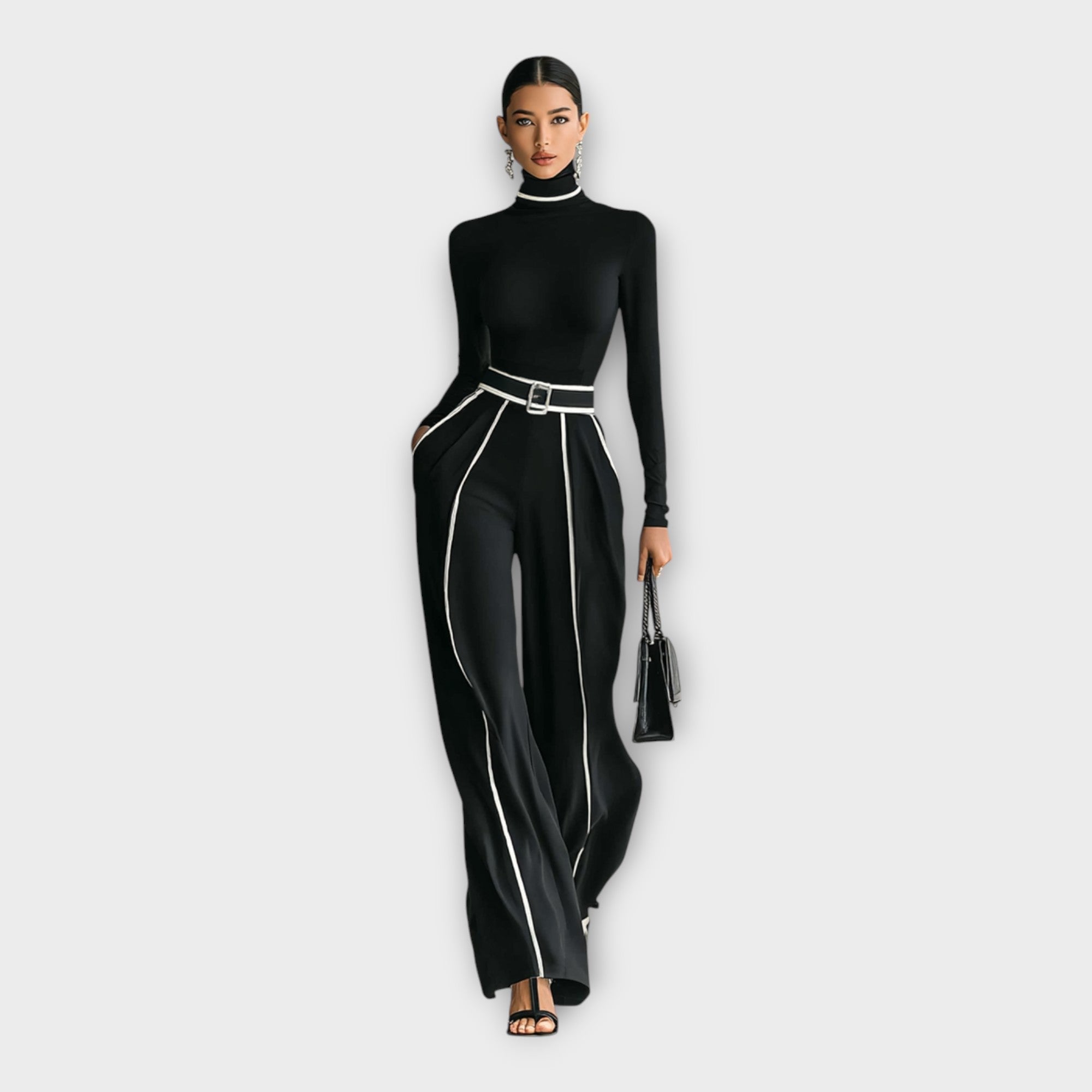 Elegantný overal s minimalistickou estetikou