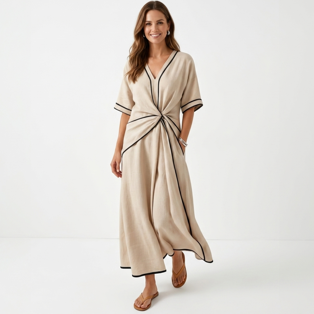Mila - Šaty s tvarovaným pásom