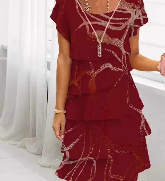 Monika - Elegantná Šaty s Volánmi