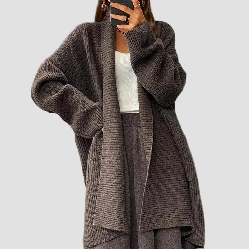Katarina - Veľký, pohodlný dlhý kabát