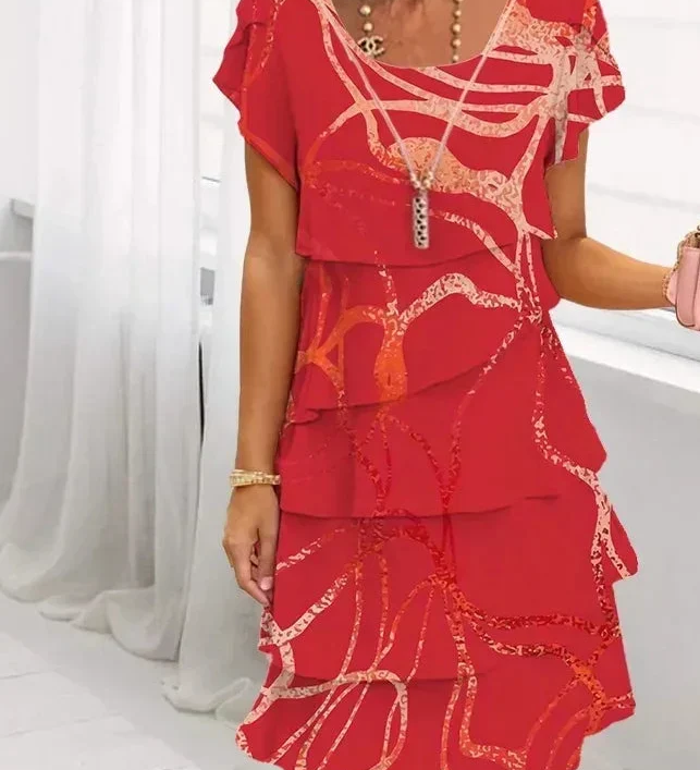 Danielle - Elegantná Šaty Pohodlia s Prúžkami