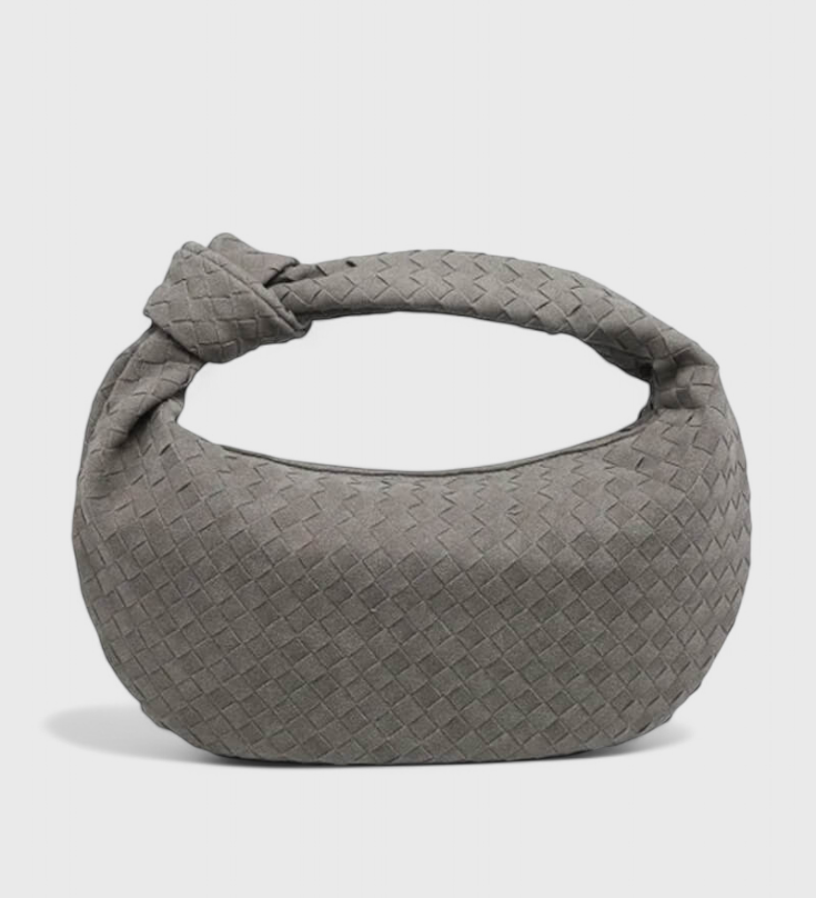 Fialová Stredná Taška Woven s Detailmi Uzla