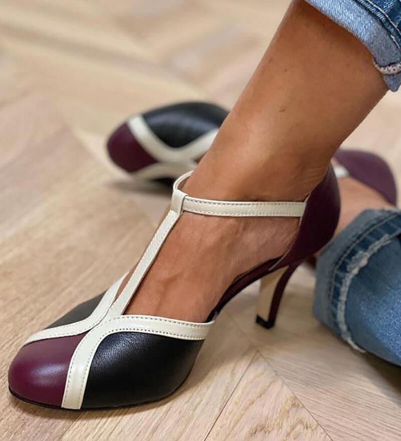 Aria - Retro topánky s T-barom