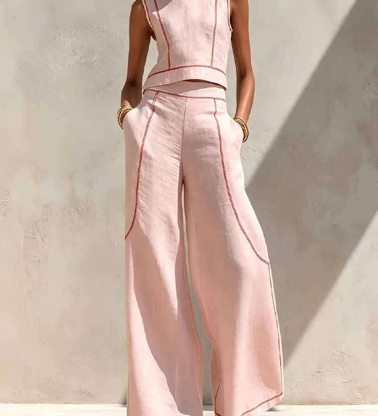 Angela – Dvojdielny set s palazzo nohavicami