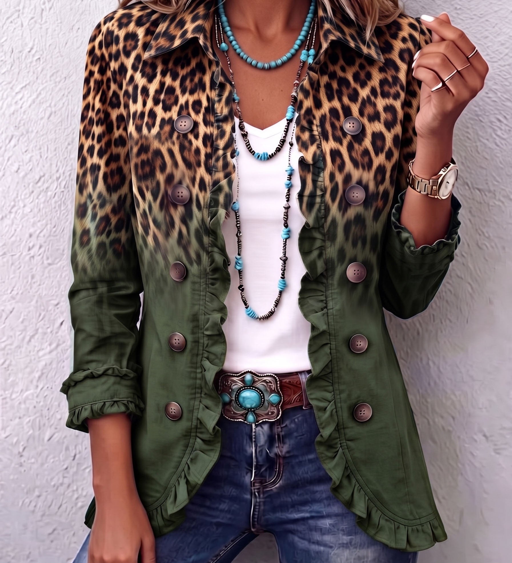 Fialenka – Blazer s volánmi