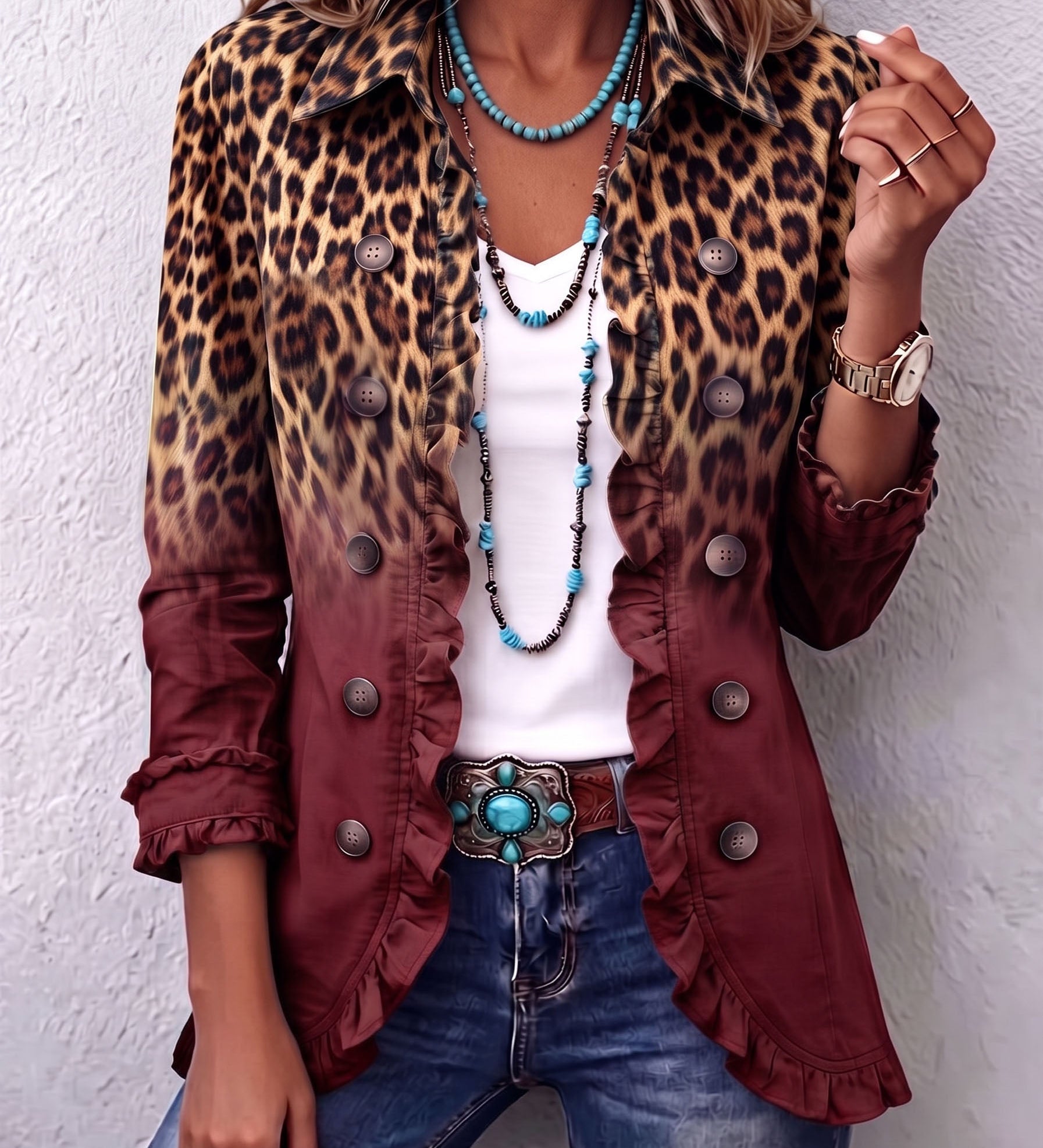 Fialenka – Blazer s volánmi