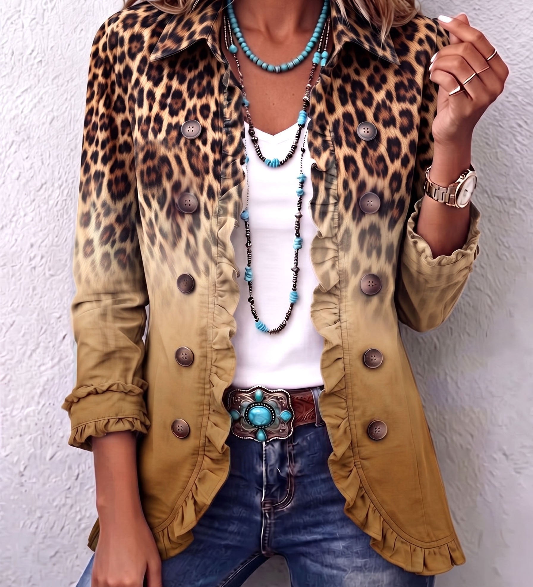 Fialenka – Blazer s volánmi